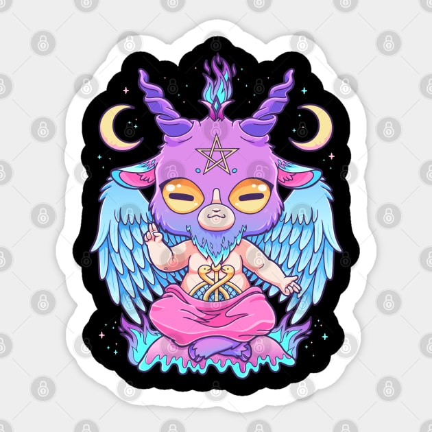 Pastel Baphomet Sticker by GoshWow®